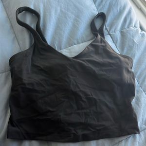 black lululemon align tank